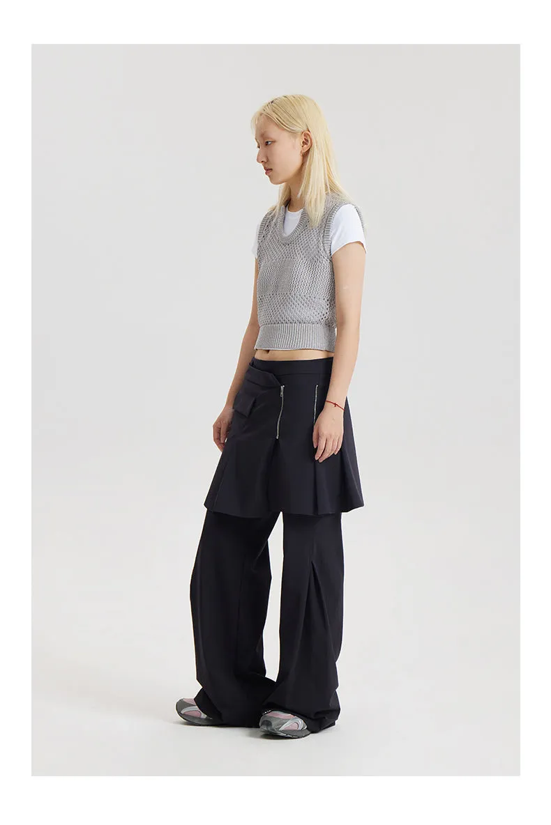 Pleated skirts and pants