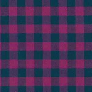 Porto Flannel Gingham in Magenta