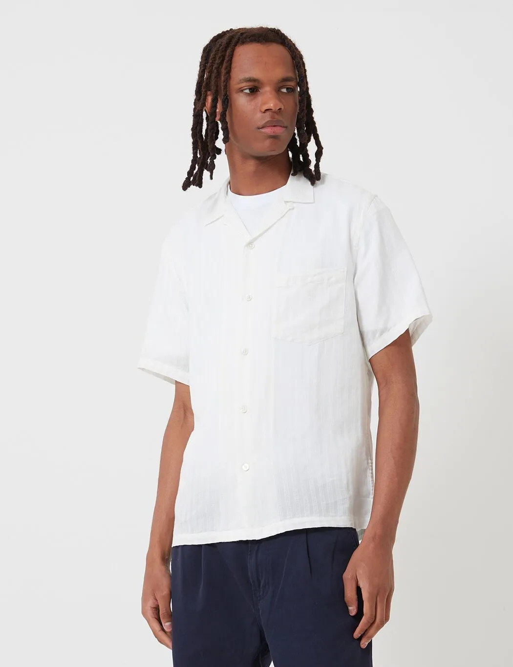 Portuguese Flannel Canal Shirt - White