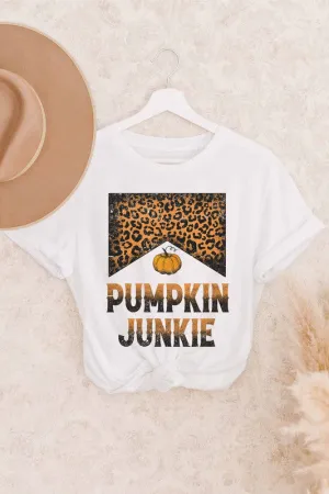 PUMPKIN JUNKIE LEOPARD GRAPHIC TEE PLUS SIZE