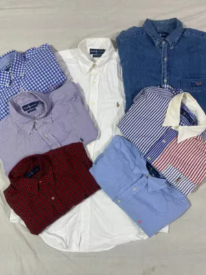 Ralph Lauren Button Down Shirts - 38 Pieces