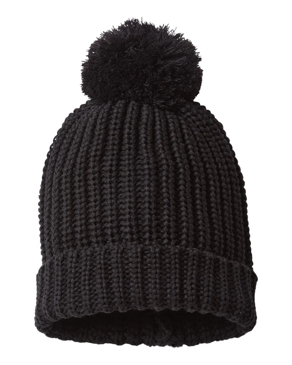 Richardson Chunky Cable Custom Beanies, Black