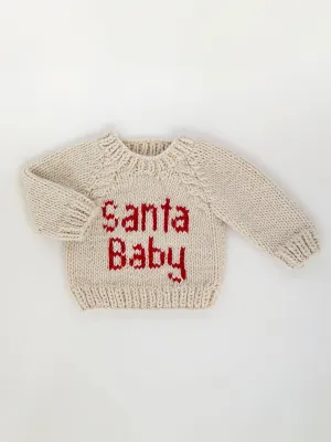 Santa Baby Crew Neck Knit Sweater