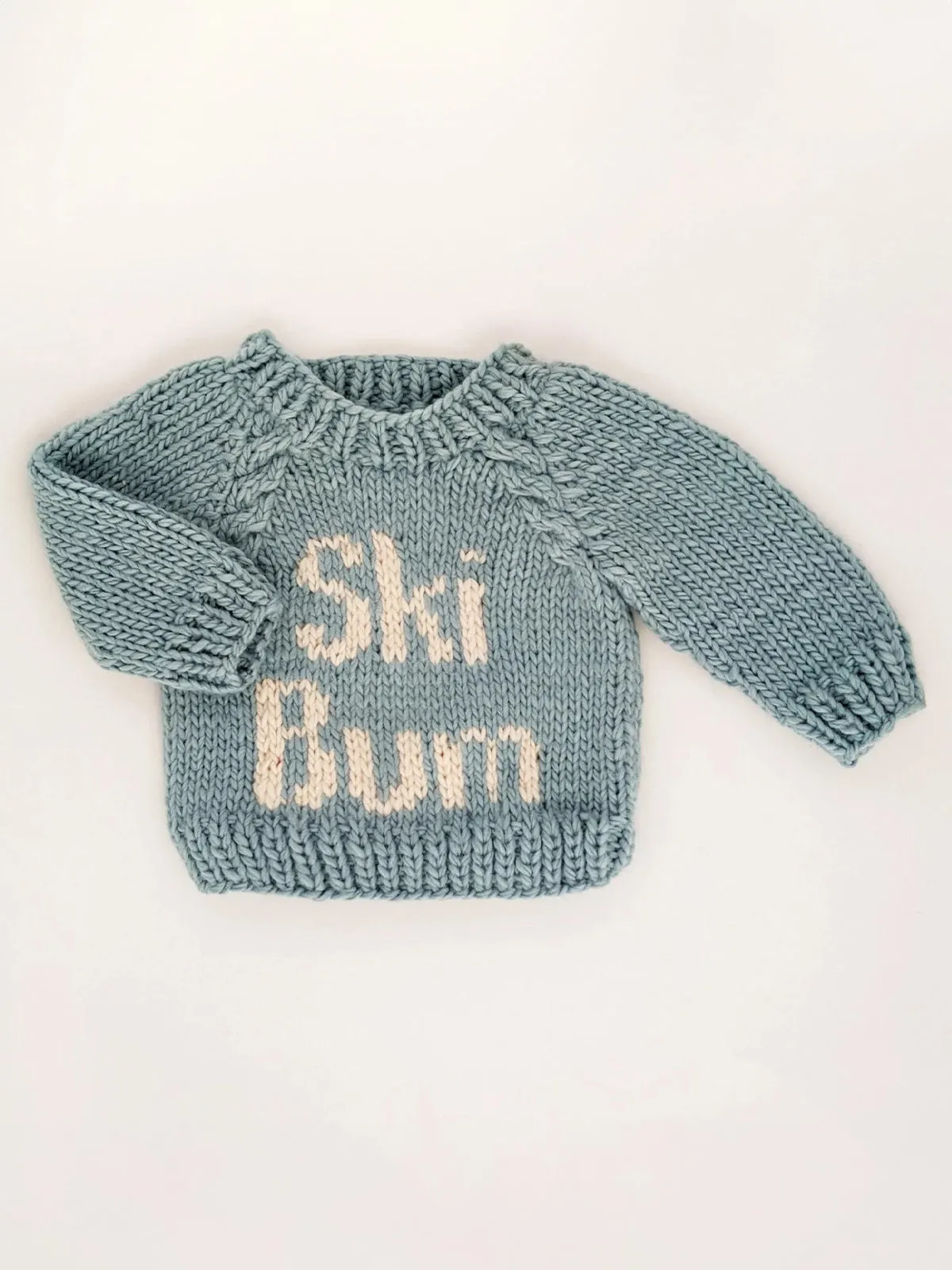 Ski Bum Crew Neck Knit Sweater, Surf