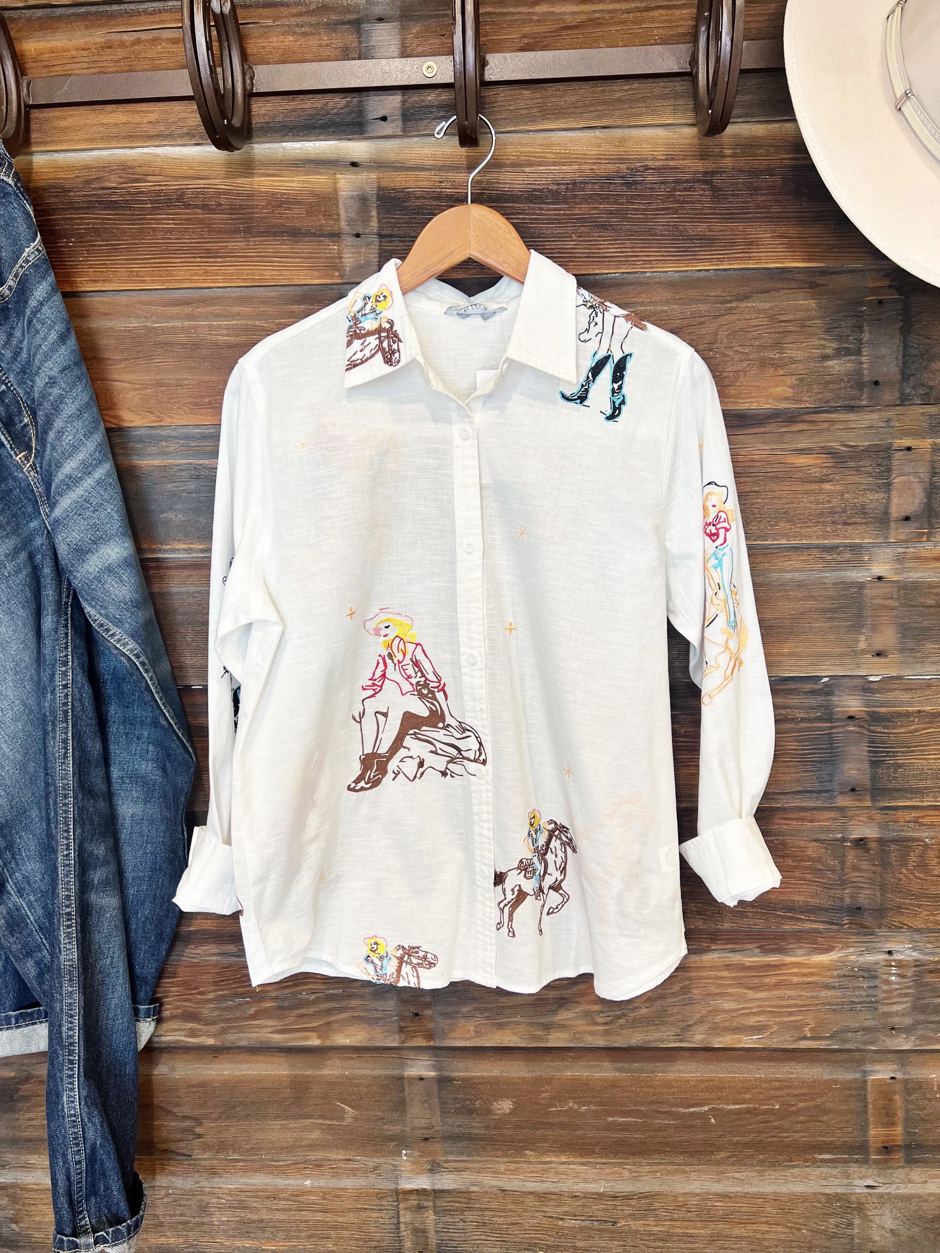 The Vintage Cowgirl Button Up