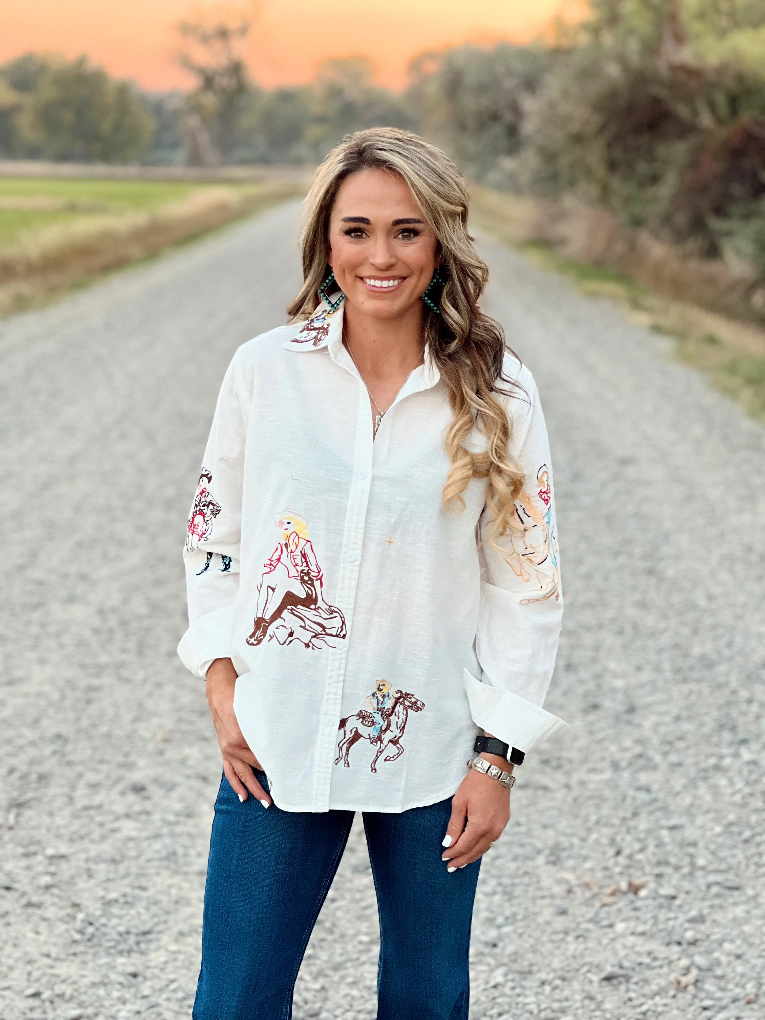 The Vintage Cowgirl Button Up