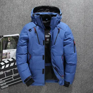 Thick Warm Winter Coat Men Hooded Casual Outdoor Man Down Jacket Parka Fashion Windbreaker Mens Overcoat