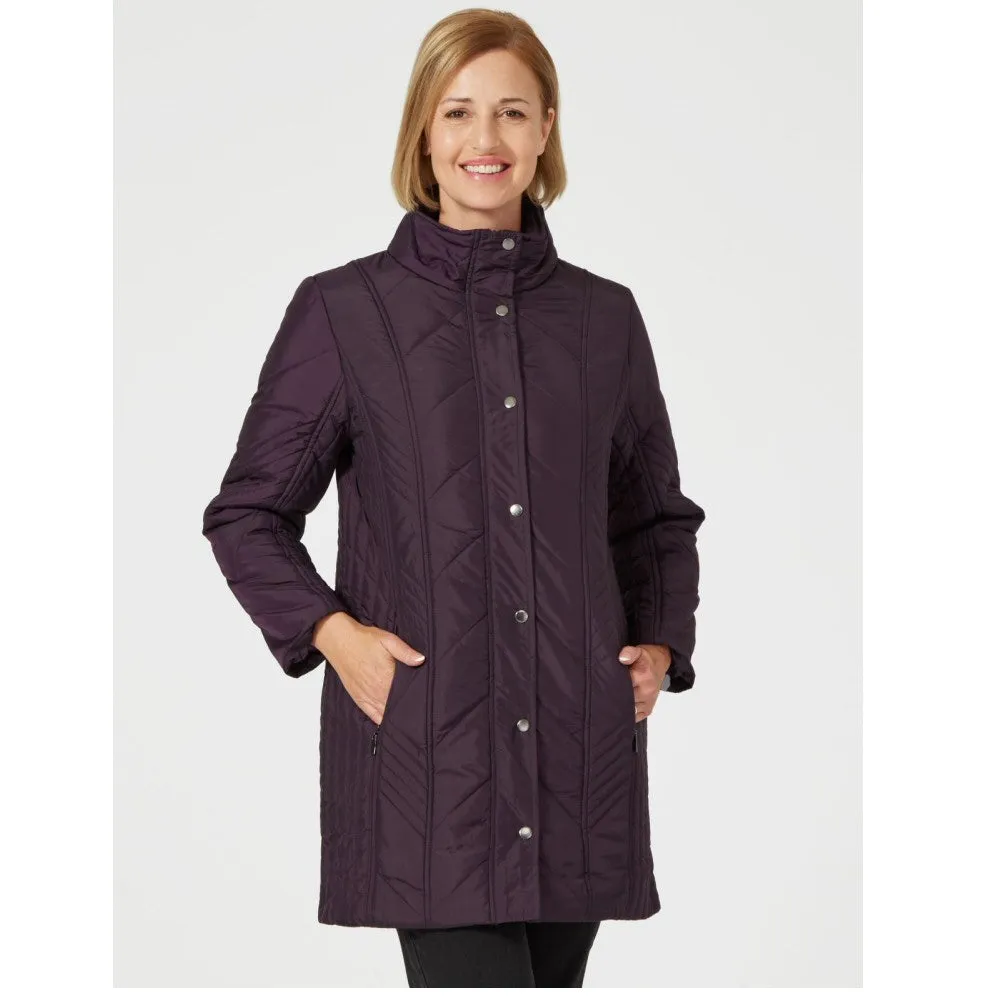 Tigi 10/12 Blackcurrant Long Line Coat