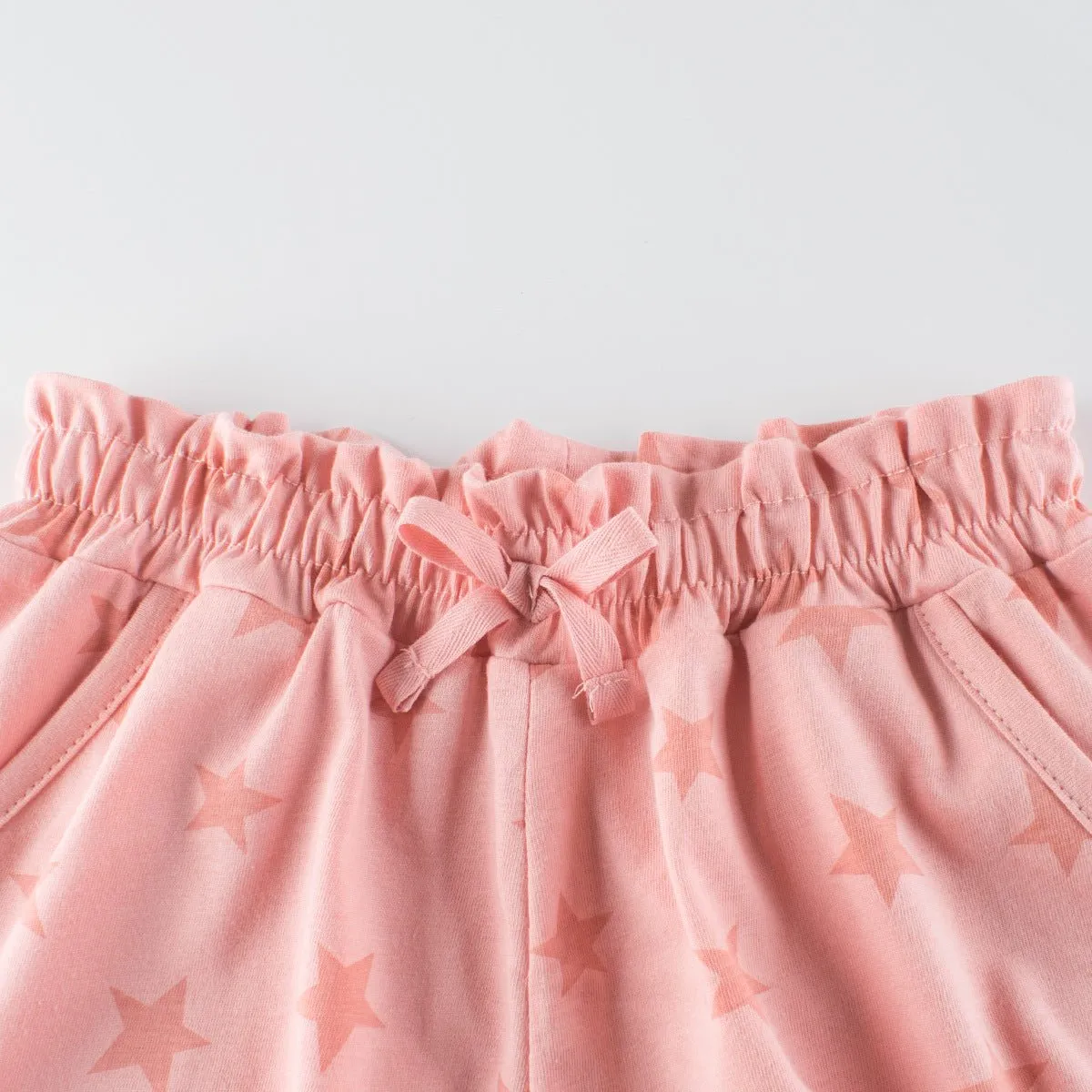 Toddler/Kid Girl's Pink Star Print Design Shorts