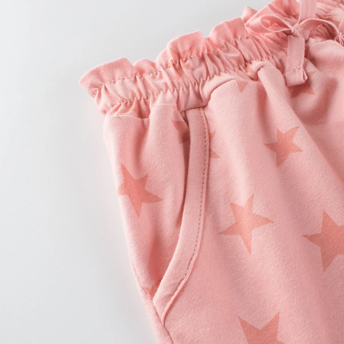 Toddler/Kid Girl's Pink Star Print Design Shorts