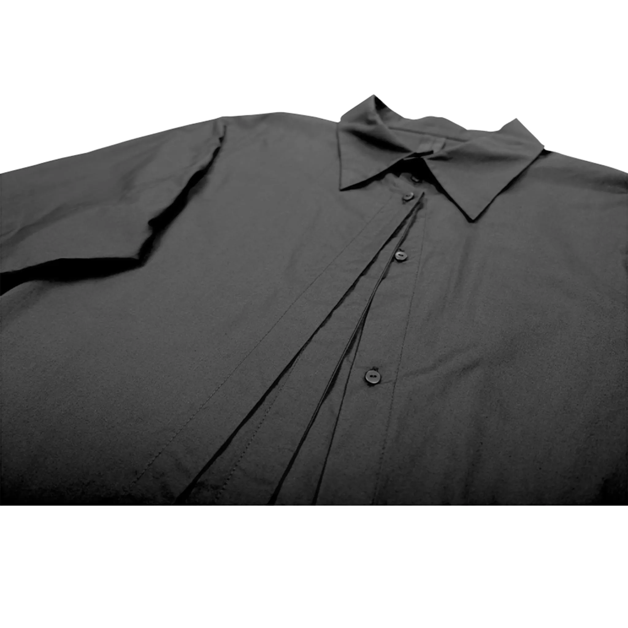 Triple Pleated Deconstructed Shirt