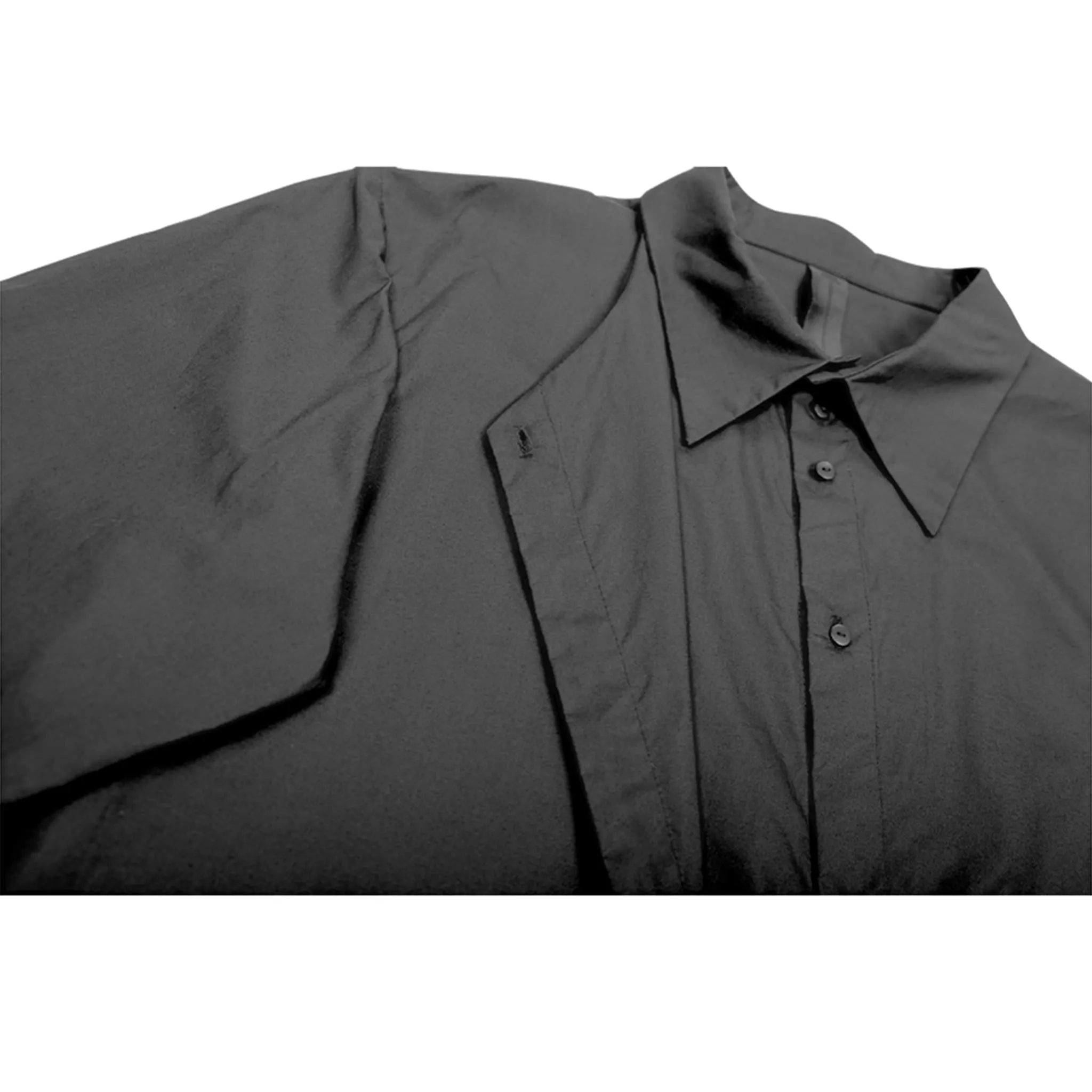 Triple Pleated Deconstructed Shirt