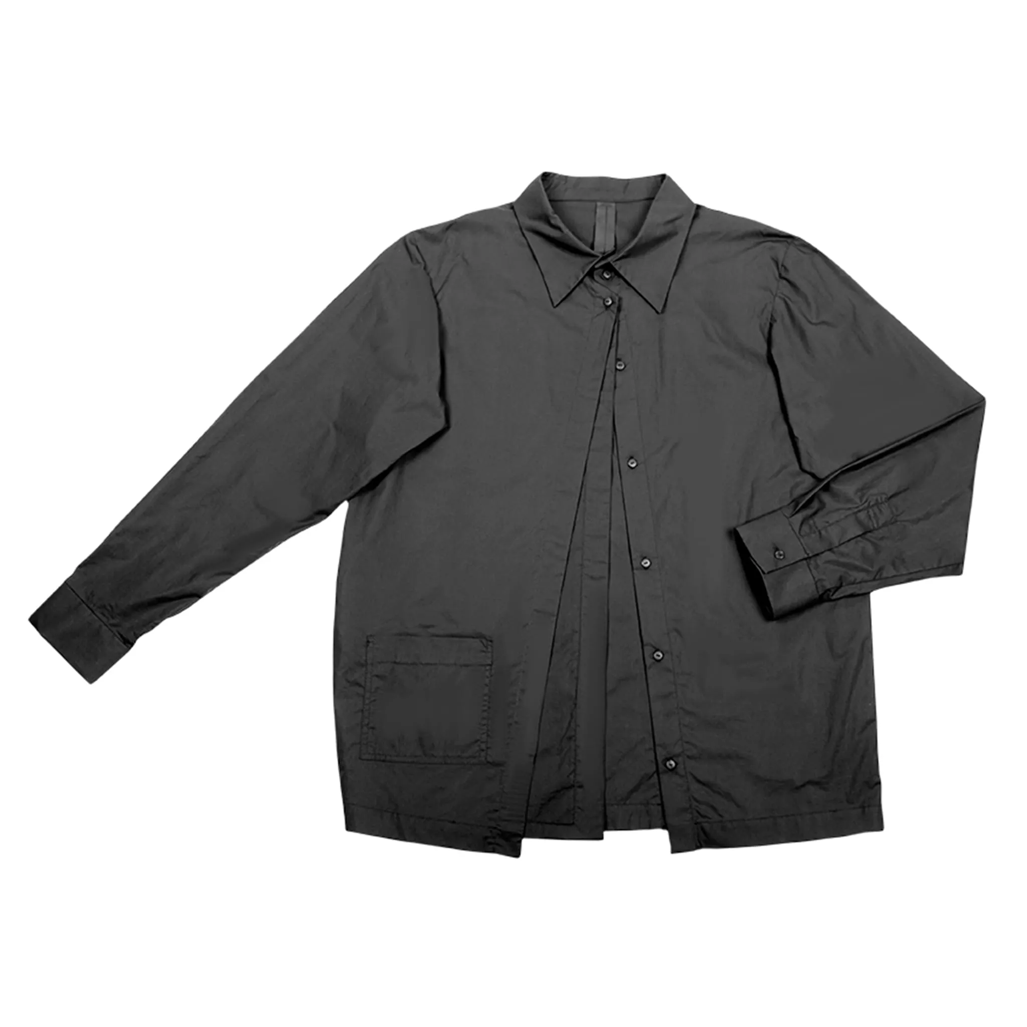 Triple Pleated Deconstructed Shirt