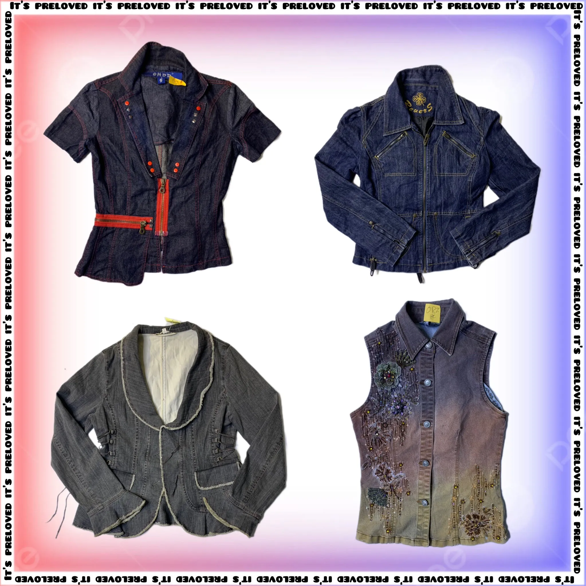 Unique Y2K Denim Jackets Mix (SS-559)