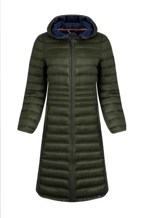 Weird Fish 20 Fir-Green Ravinia Lightweight Padded Long-Line Jacket