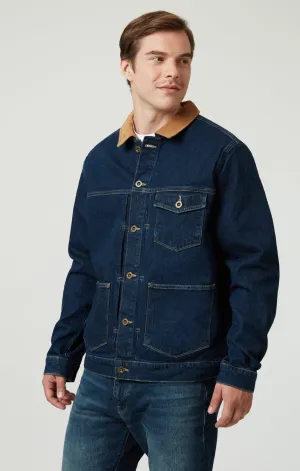 WILLY DENIM JACKET IN DEEP BLUE DENIM