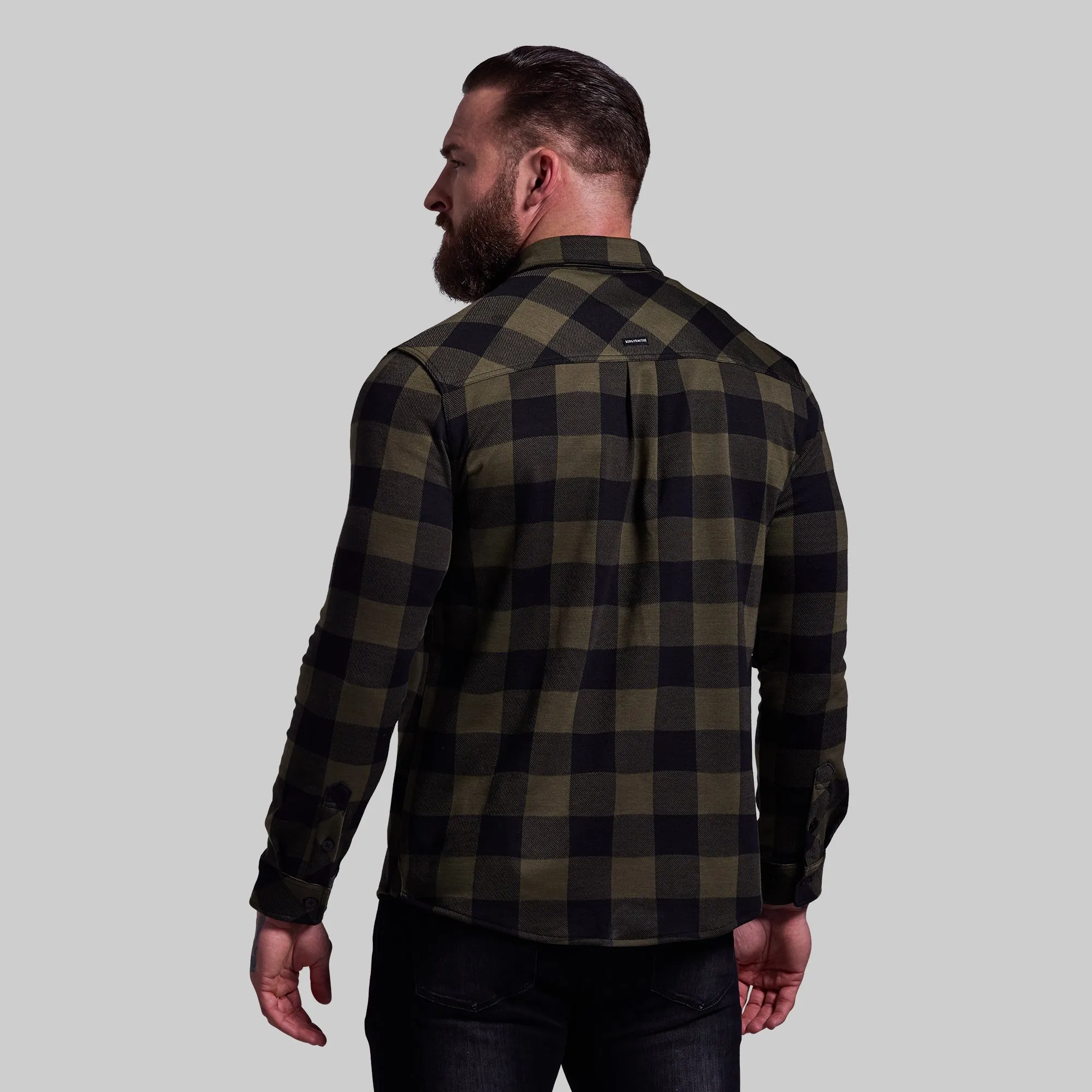 Woodsman Stretchy Flannel (Forest)