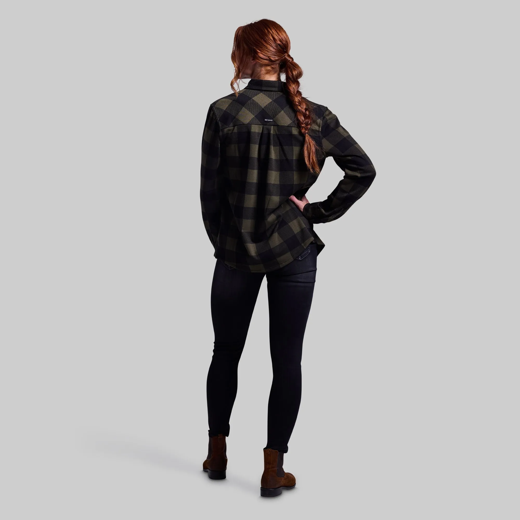 Woodsman Stretchy Flannel (Forest)