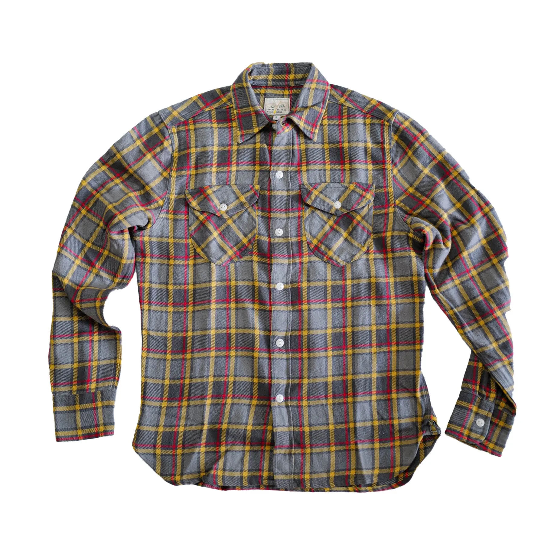 Wythe - Washed Flannel Workshirt - Dusk Plaid